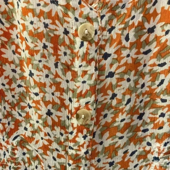 PATRONS of Peace Orange Floral Dress - Picture 2 of 5